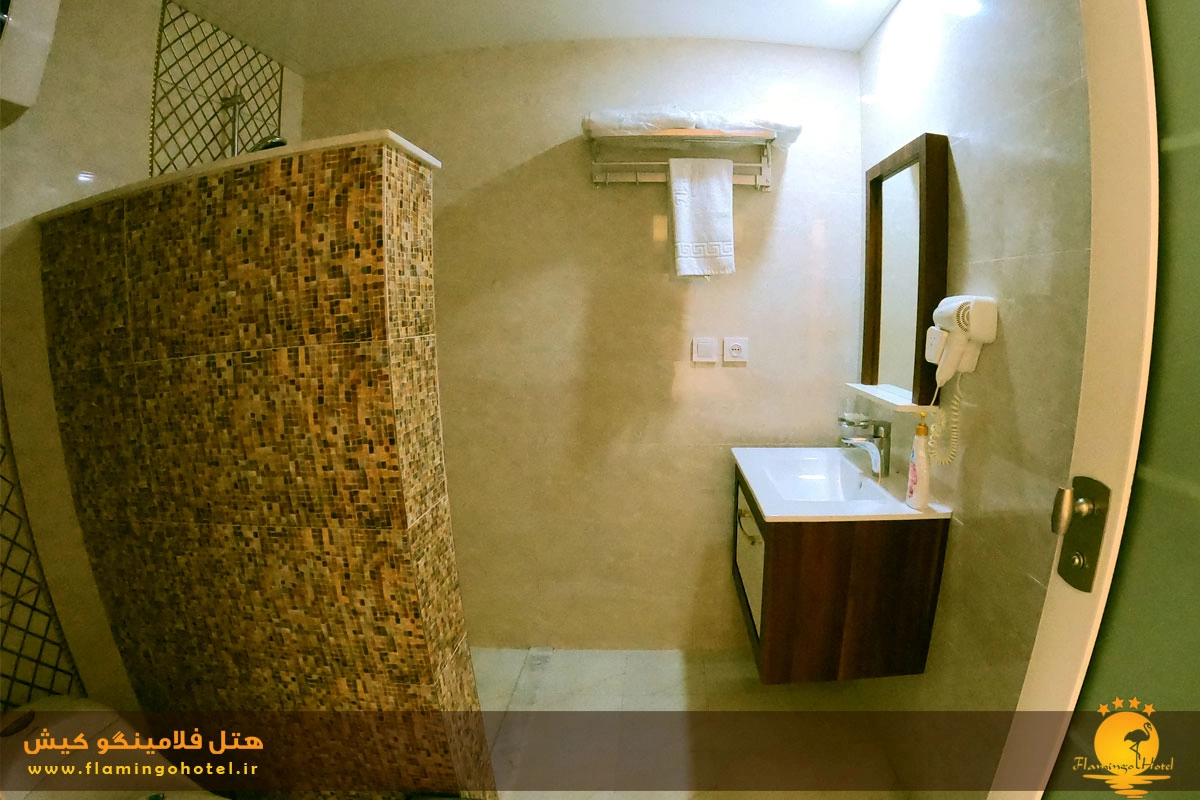 سرویس بهداشتی و حمام هتل فلامینگو کیش